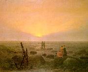 Caspar David Friedrich Moon Rising Over the Sea china oil painting artist